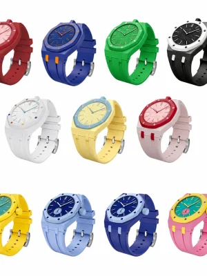 (AP x S) Collaboration Pocket Watch Modification Strap (Ceramic Dial Silicone Strap)